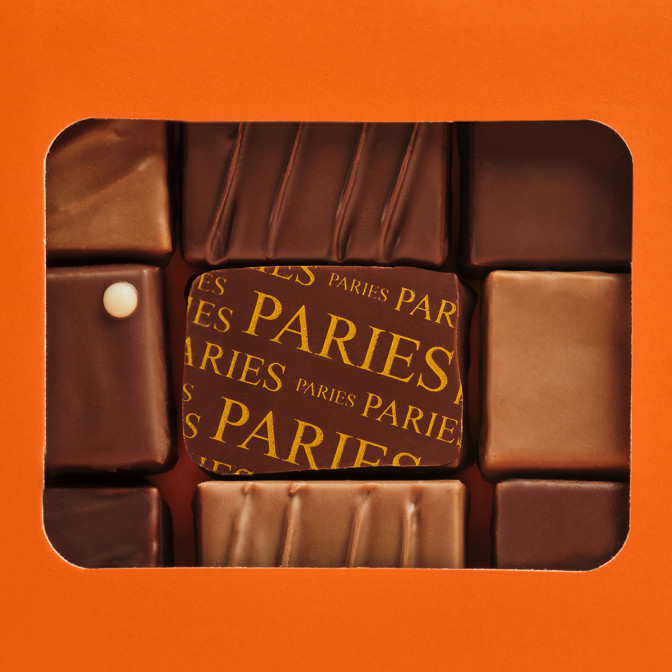Boîte métal de chocolats 2 étages - Maison Pariès
